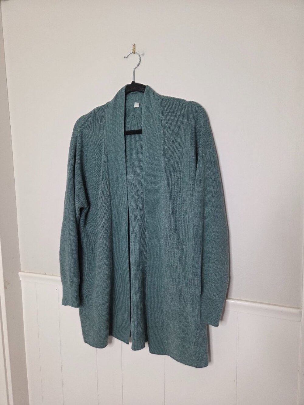 LULULEMON Solid Green Merino Wool Cardigan